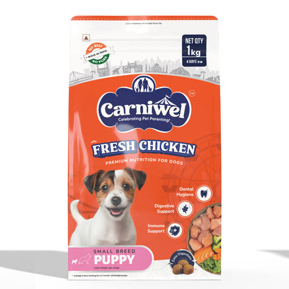 carniwel-fresh-chicken-kibble-small-breed-puppy-dog-dry-food 1kg