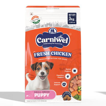 Carniwel Fresh Chicken Kibble Small Breed Puppy Dog Dry Food — image 6