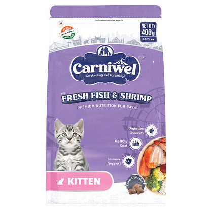 carniwel-fresh-fish-and-shrimp-for-kitten-cat-dry-food 400g