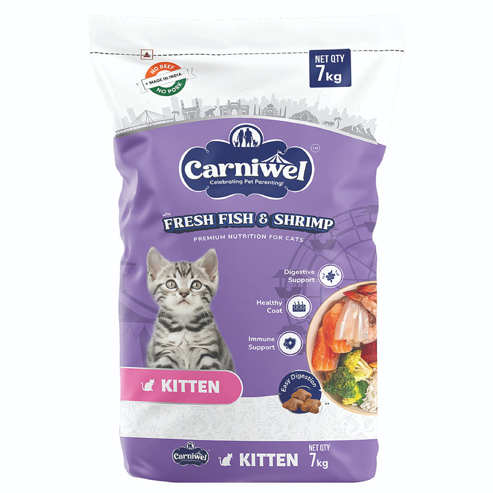 Carniwel Fresh Fish and Shrimp For Kitten Cat Dry Food — image 6