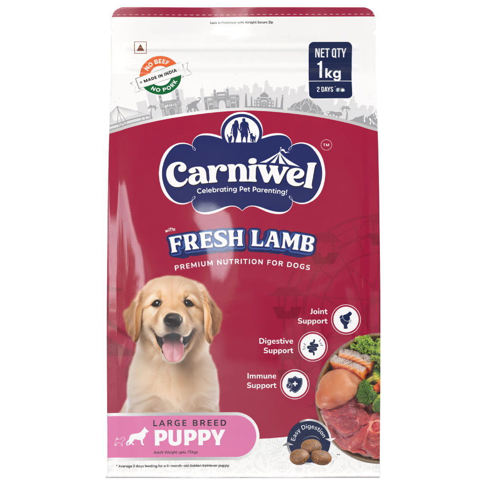 carniwel-fresh-lamb-large-breed-puppy-dog-dry-food 1kg