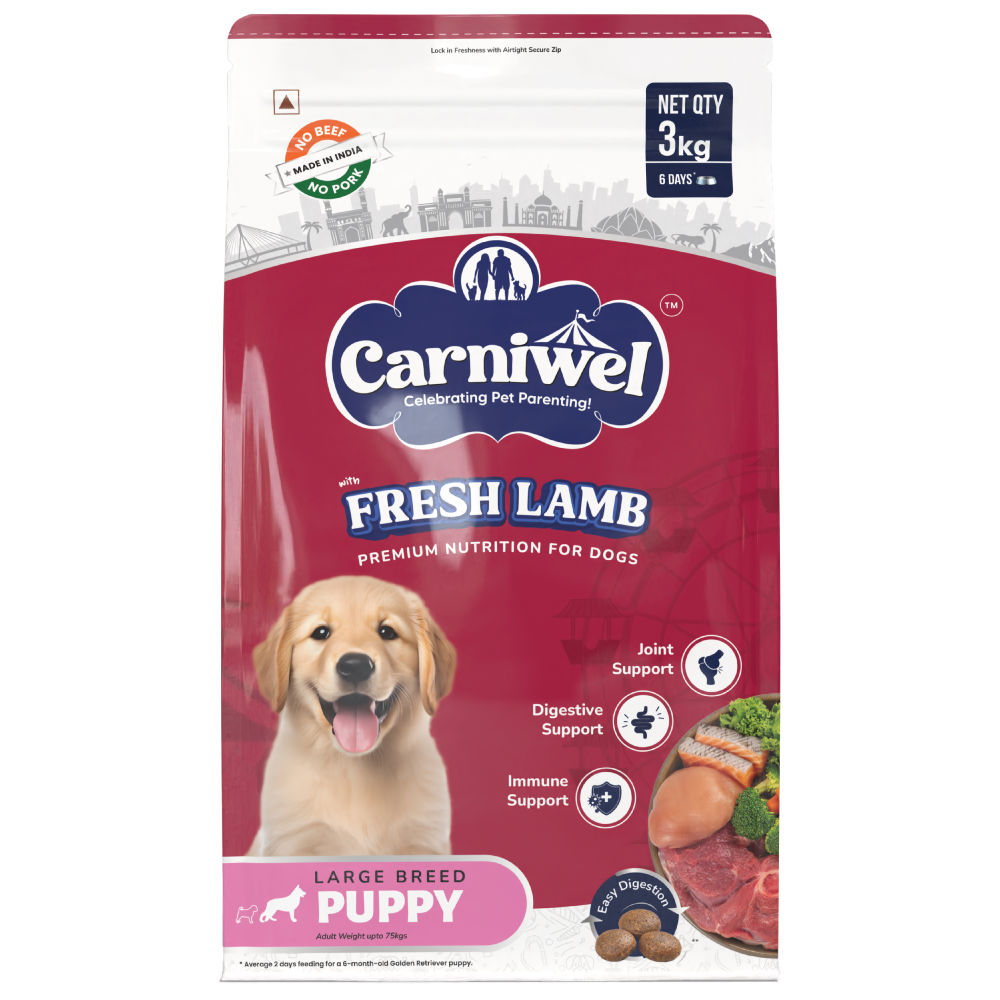 Carniwel Fresh Lamb Large Breed Puppy Dog Dry Food — image 6