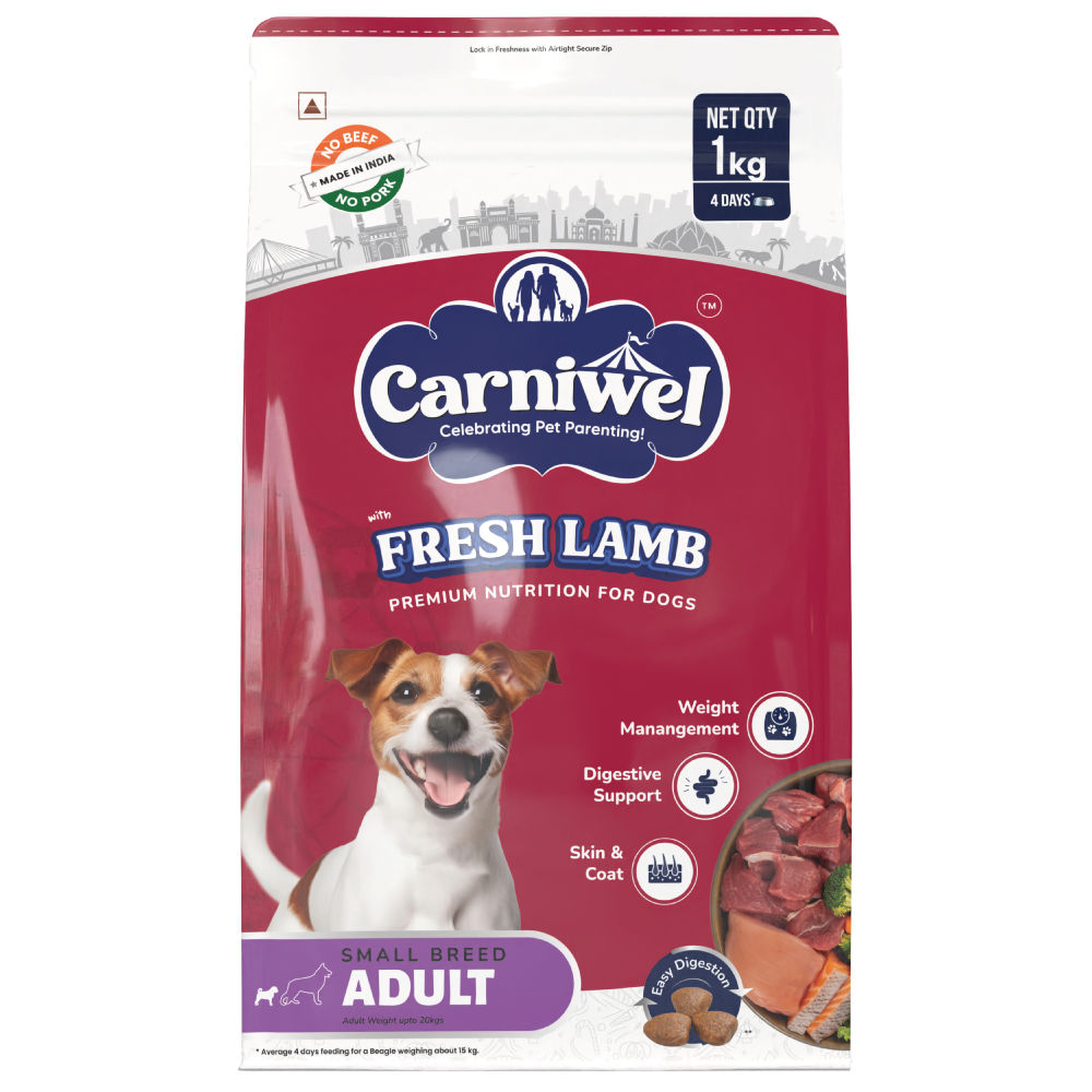 carniwel-fresh-lamb-small-breed-adult-dog-dry-food 1kg