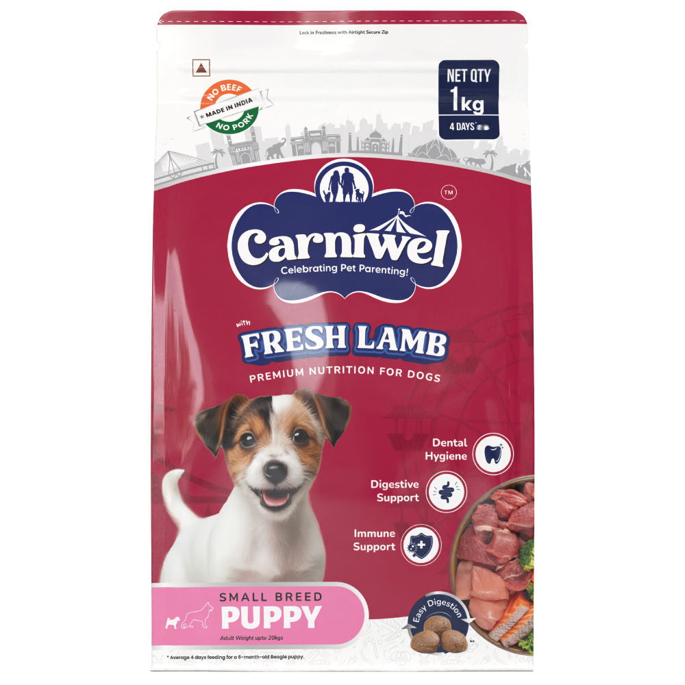 carniwel-fresh-lamb-small-breed-puppy-dog-dry-food 1kg