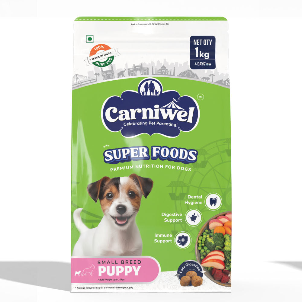 carniwel-superfoods-veg-kibble-small-breed-puppy-dog-dry-food 1kg
