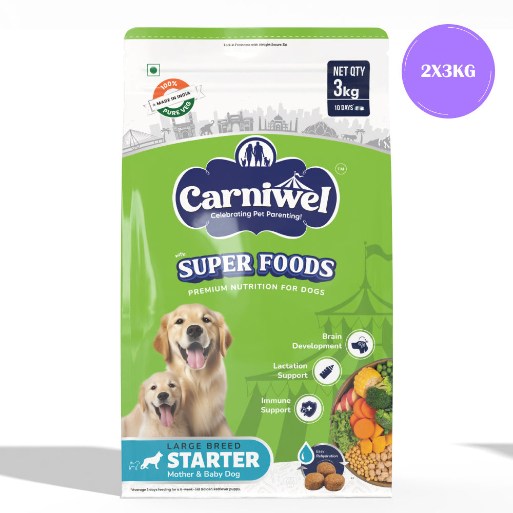 Carniwel Superfoods Veg Kibble Starter For Large Breed Mother & Baby Dog Dry Food — image 6