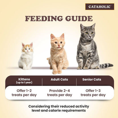Cataholic Soft Chicken and Sunfish Spiral Cat Treats — in use