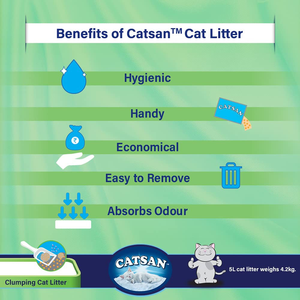 Catsan 100% Natural Unscented Clumping Cat Litter — detail shot