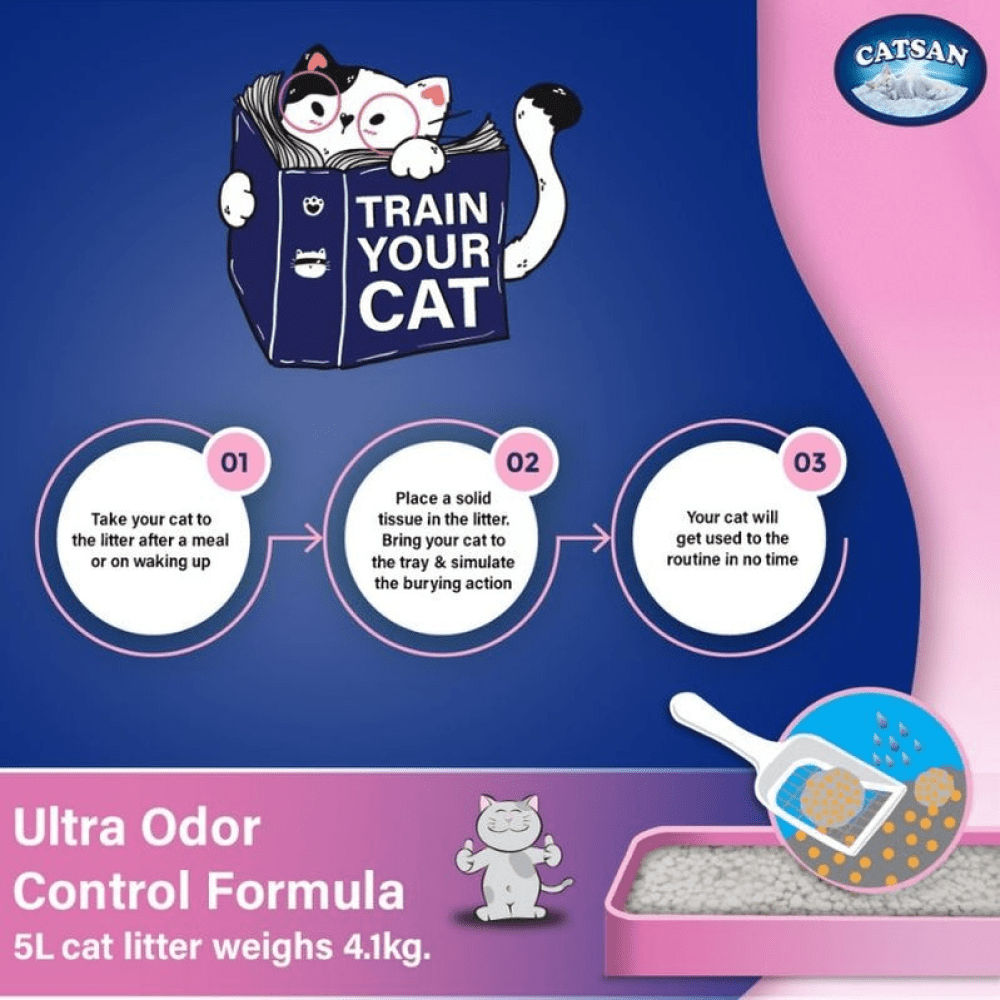 Catsan Ultra Odour Control Unscented Clumping Cat Litter — detail shot