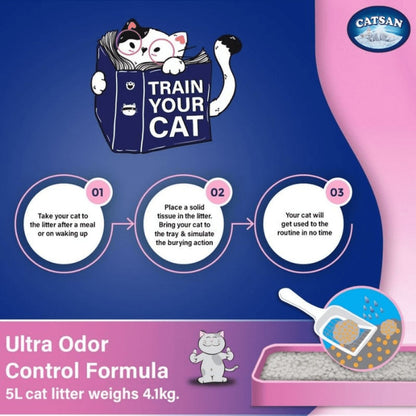 Catsan Ultra Odour Control Unscented Clumping Cat Litter — detail shot