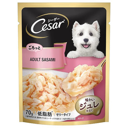 Cesar Adult Sasami Dog Wet Food — side view