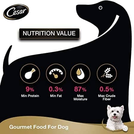 Cesar Sasami & Vegetables Premium Adult Dog Wet Food — detail shot