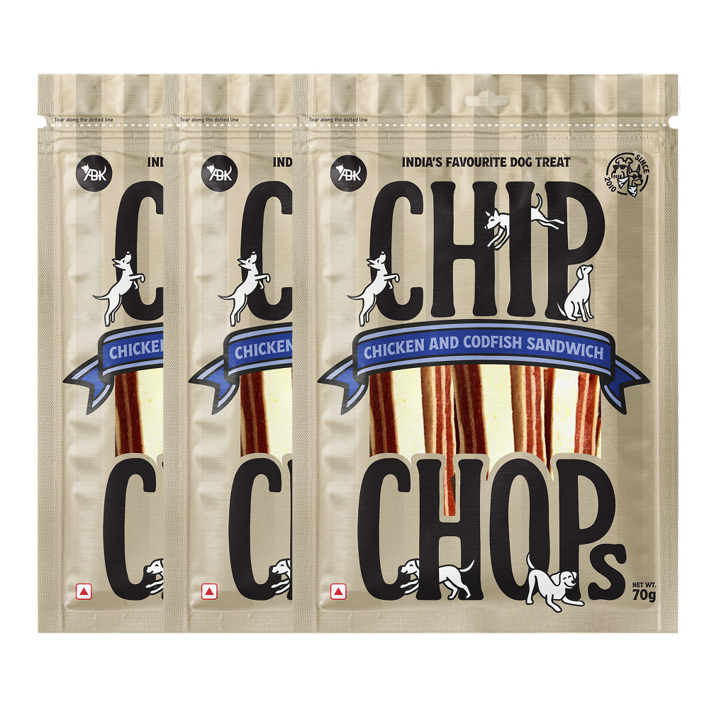 Chip Chops Chicken and Codfish Sandwich Dog Treats — image 6