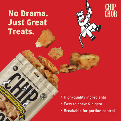 Chip Chops Banana with Chicken Chips Dog Treats — detail shot