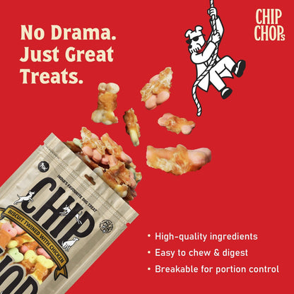 Chip Chops Biscuit Twined with Chicken Dog Treats — in use