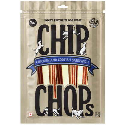 Chip Chops Chicken And Codfish Sandwich