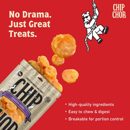 Chip Chops Chicken Chip Coins Dog Treats — back view