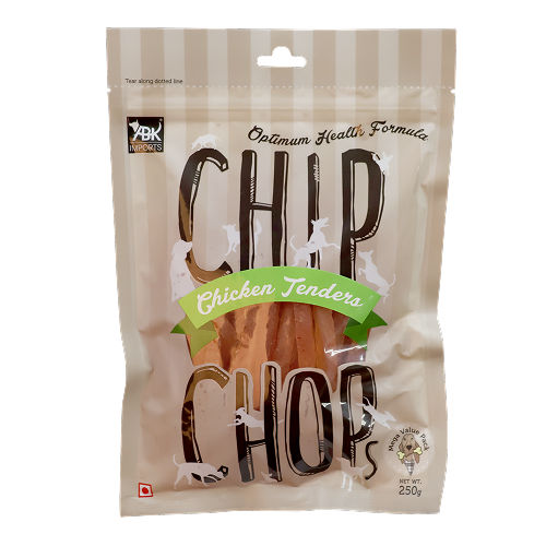 Chip Chops Chicken Tenders Dog Treats — side view