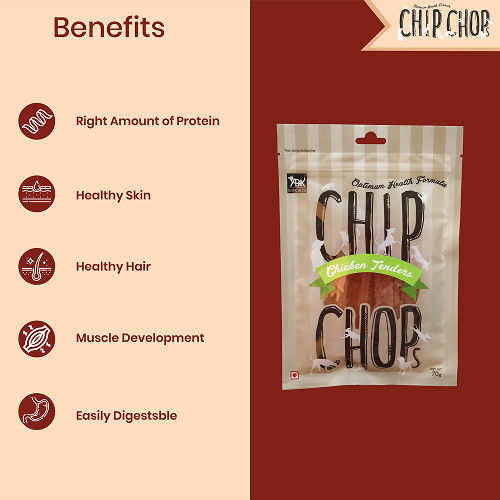 Chip Chops Chicken Tenders Dog Treats — detail shot
