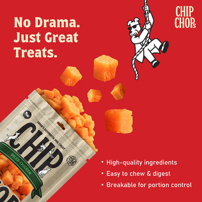Chip Chops Diced Chicken Dog Treats — detail shot