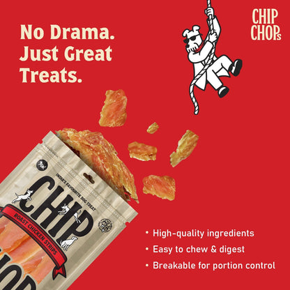 Chip Chops Roast Chicken Strips Dog Treats — back view
