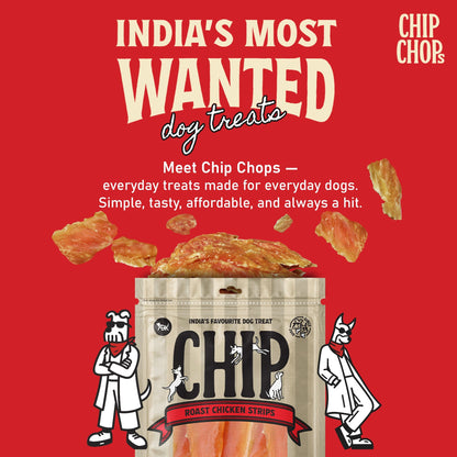 Chip Chops Roast Chicken Strips Dog Treats — detail shot