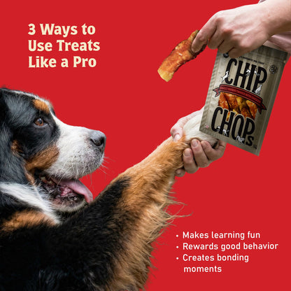 Chip Chops Sweet Potato Chicken Dog Treats — back view