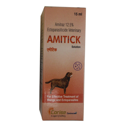 Corise Amitick Amitraz 12.5% Solution for Dogs — back view