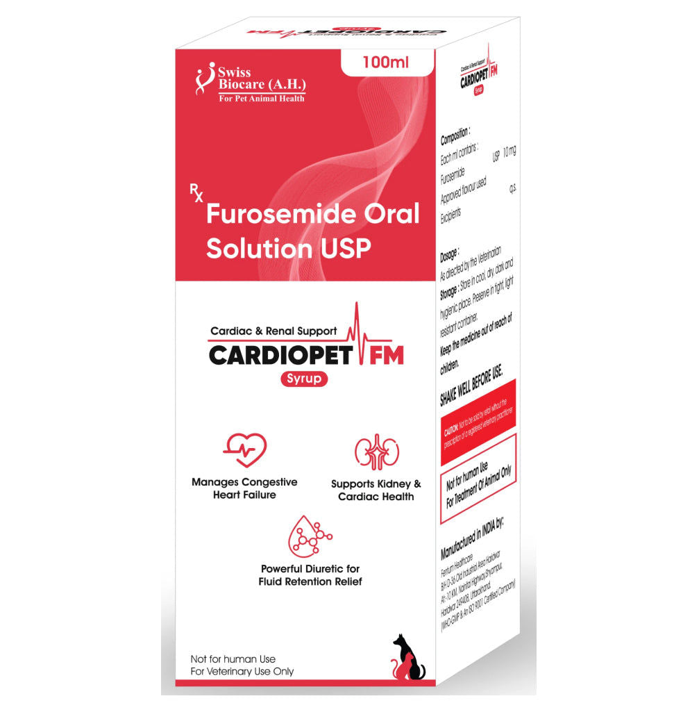 Corise Cardiopet Fm Syrup Furosemide Oral Solution For Dogs And Cats
