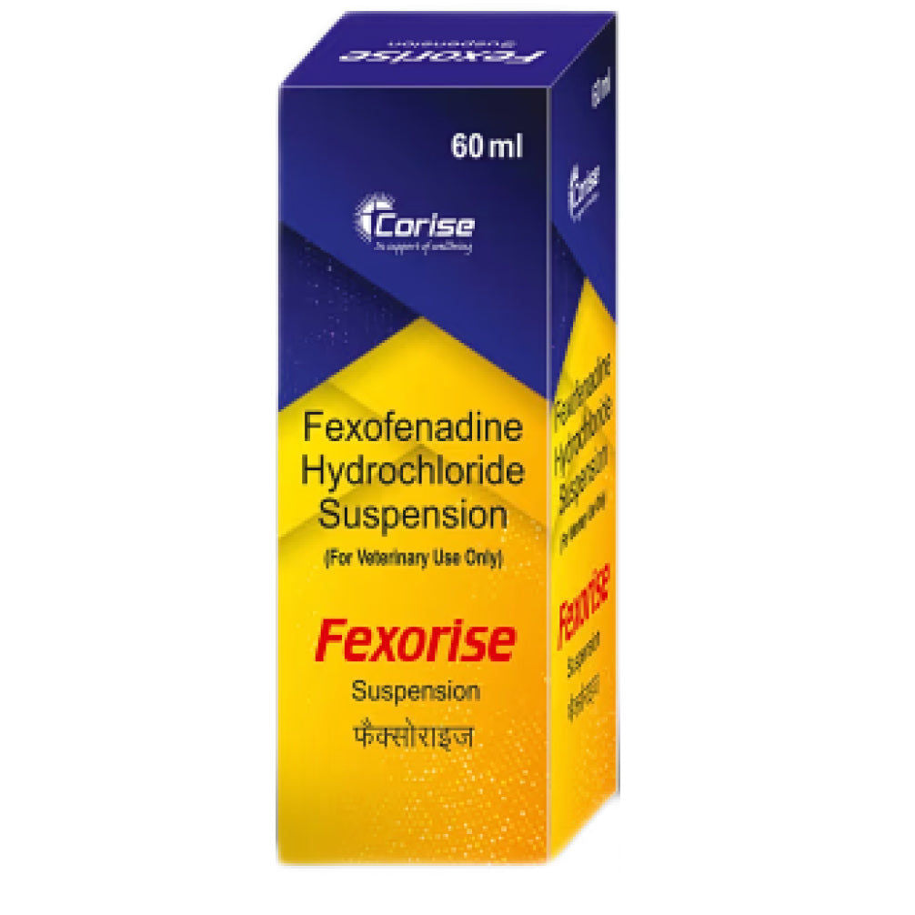 Corise Fexorise Suspension Fexofenadine Hydrochloride 60Ml For Dogs And Cats