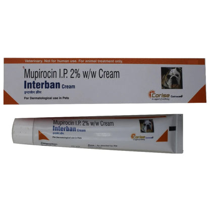 Corise Interban Cream (Mupirocin) for Dogs & Cats — back view