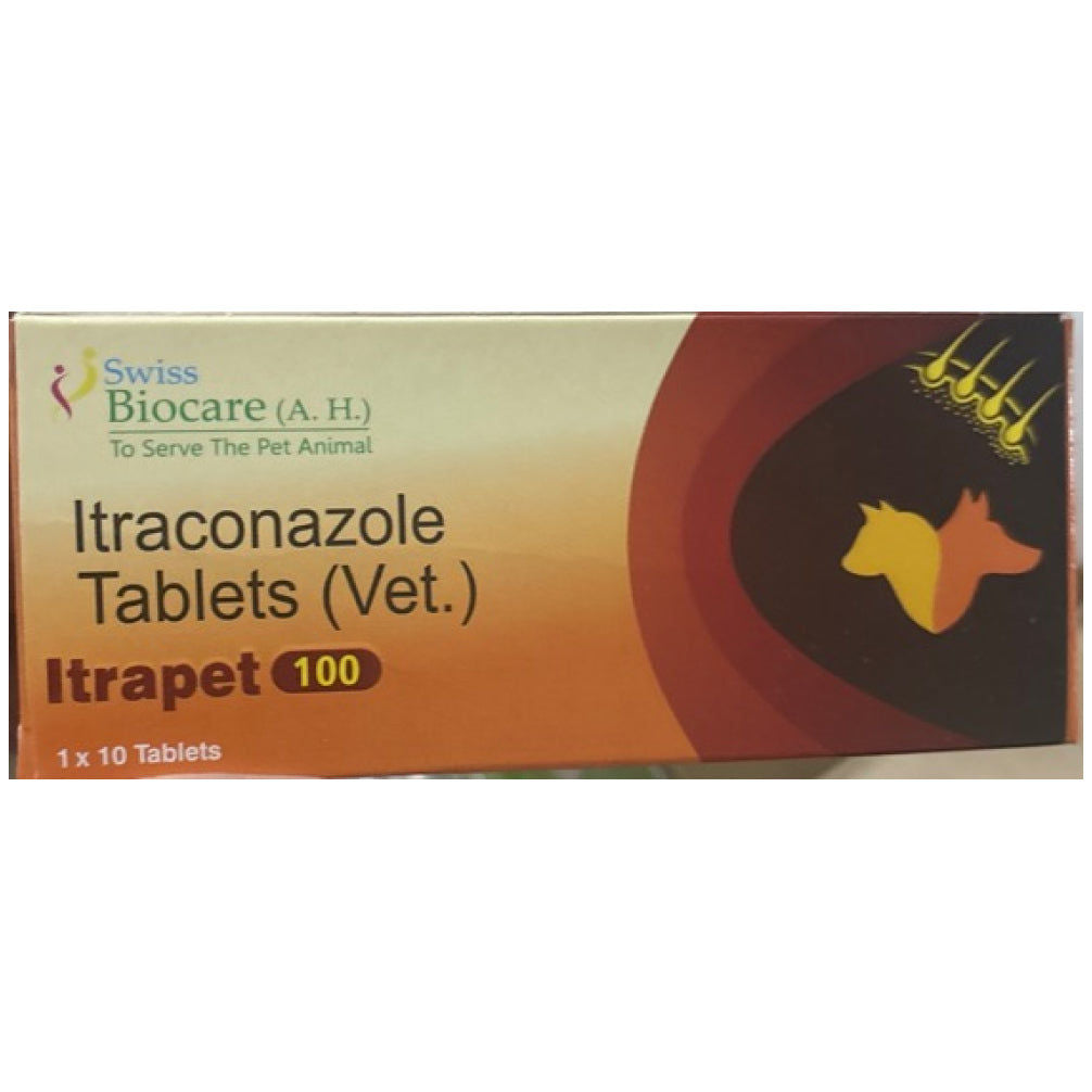 Corise Itrapet 100mg Capsules (Itraconazole) for Dogs and Cats — side view