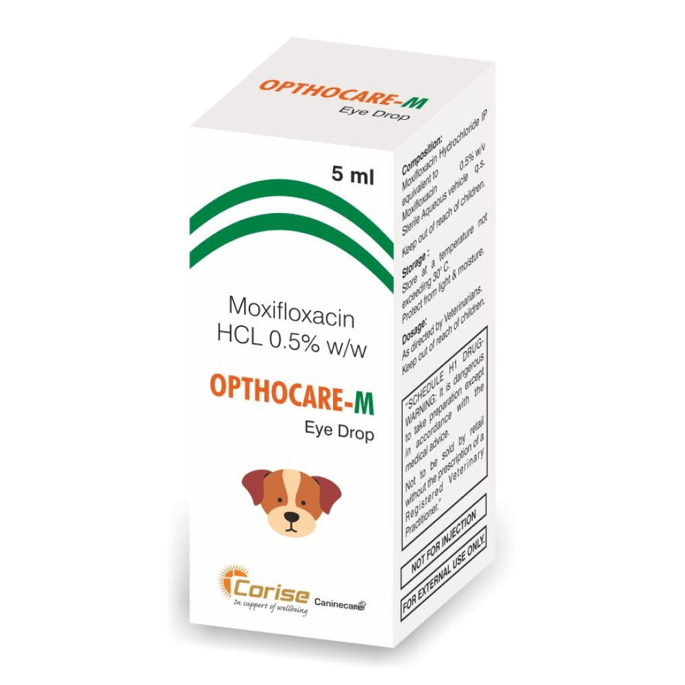 Corise Opthocare M Eye Drops (Moxifloxacin) for Dogs and Cats — side view