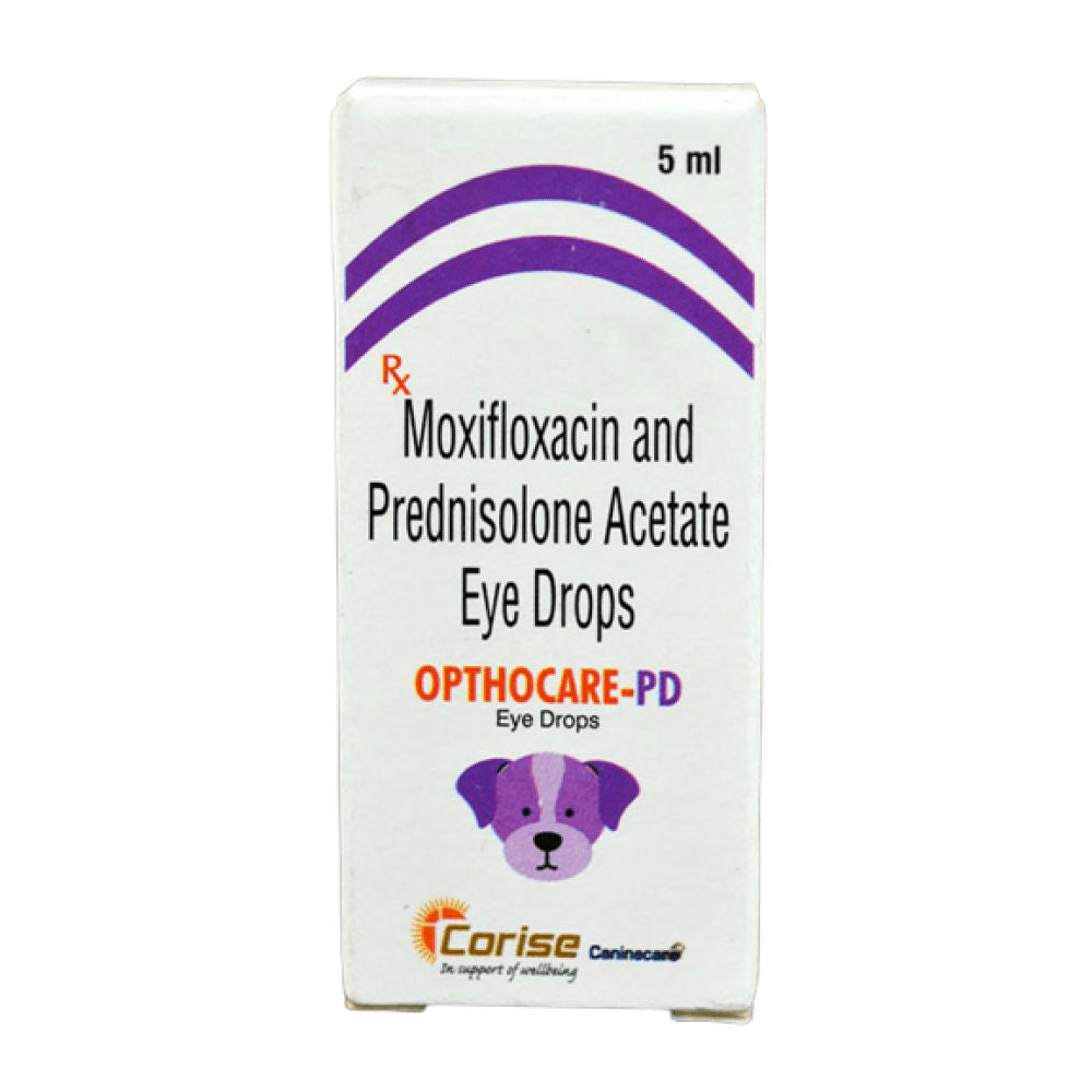 Corise Opthocare PD Eye Drops (Moxifloxacin Prednisolone) for Dogs and Cats — side view