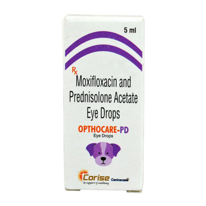 Corise Opthocare PD Eye Drops (Moxifloxacin Prednisolone) for Dogs and Cats — side view