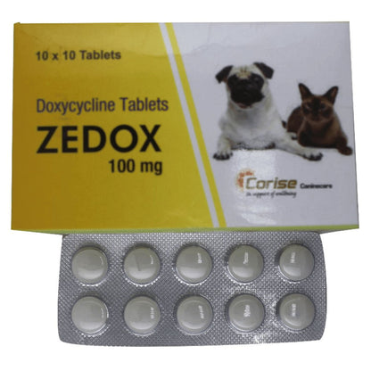 Corise Zedox Tablets (Doxycycline) for Dogs and Cats — side view