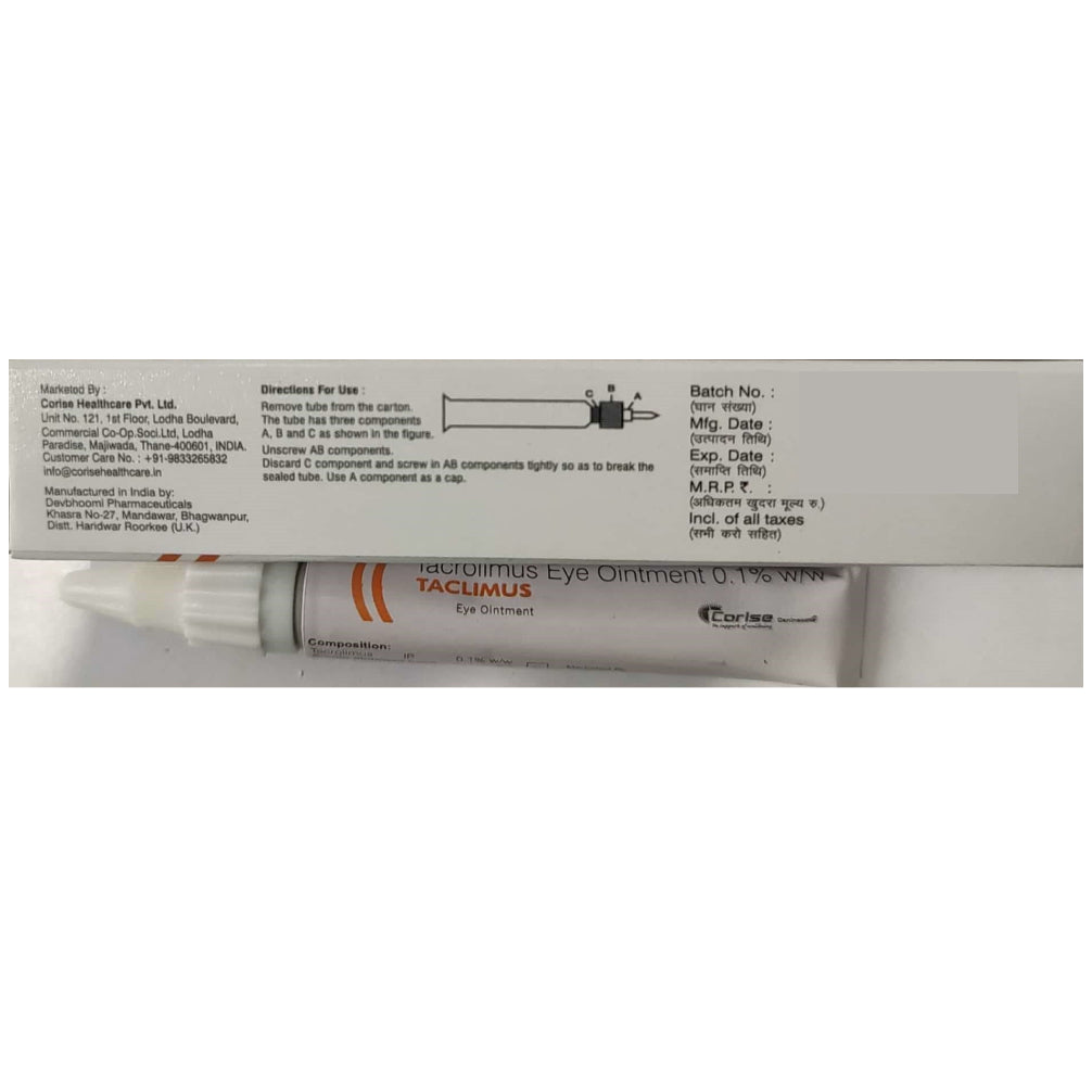Corsie Taclimus Eye Ointment (Tacrolimus) for Dogs — side view