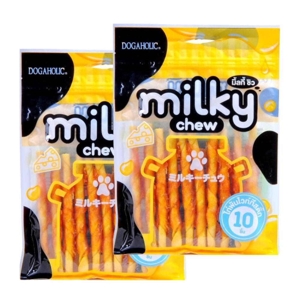 Dogaholic Milky Chew Cheese Chicken Stick Style Dog Treats — image 6