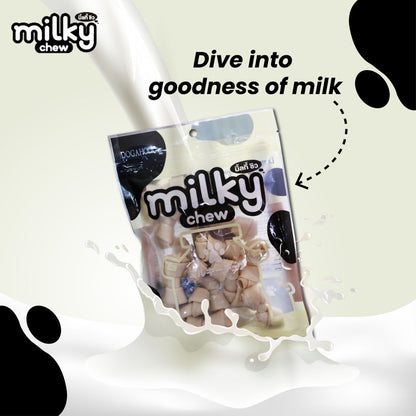 Dogaholic Milky Chew Bone Style Dog Treats — detail shot