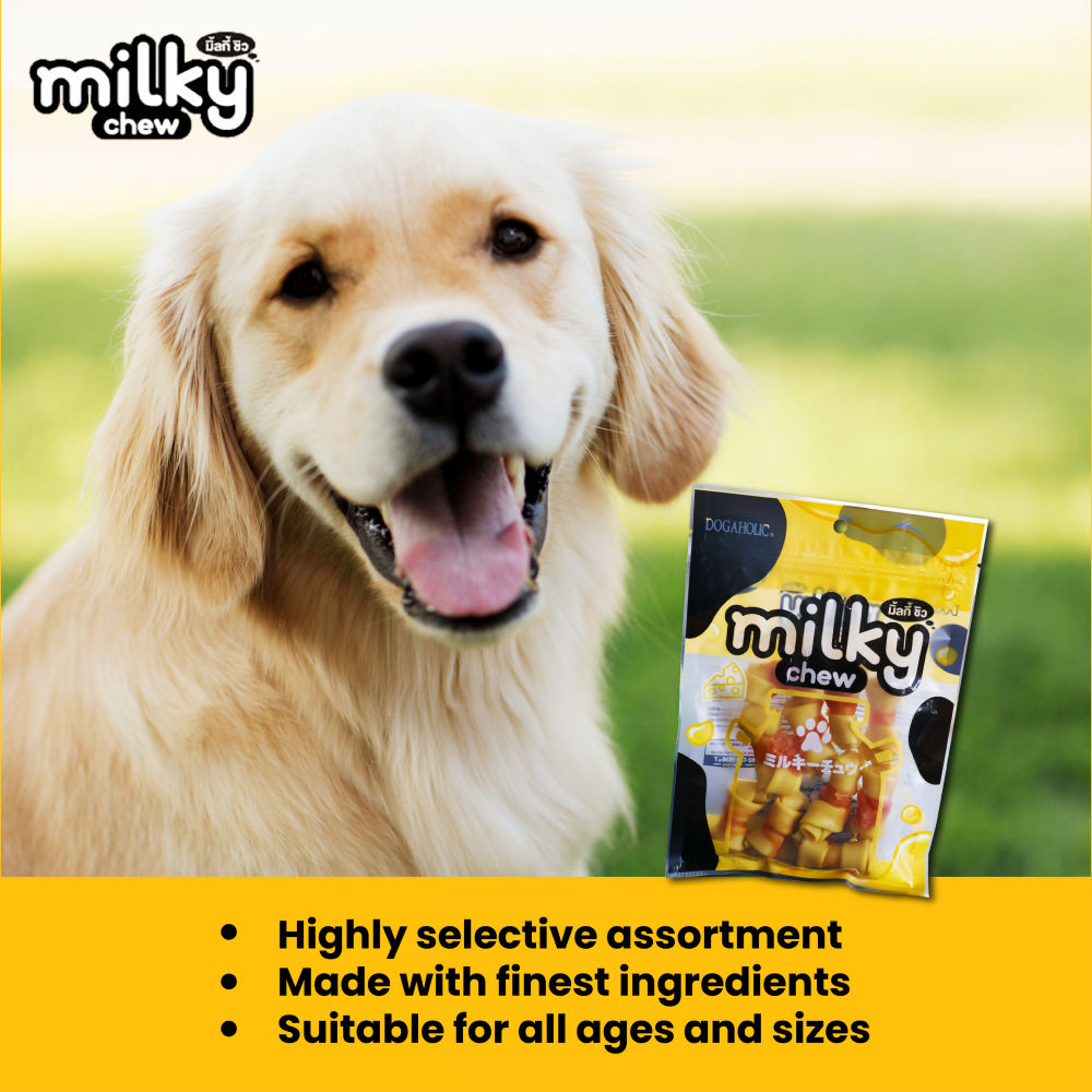Dogaholic Milky Chew Cheese Chicken Bone Style — detail shot
