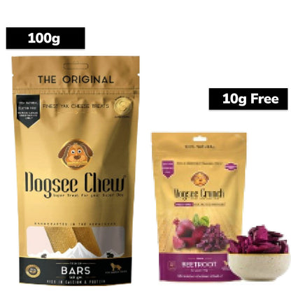 dogsee-chew-100-natural-yak-milk-bars-small-breed-dog-treat 100g+10g (Treat Free)