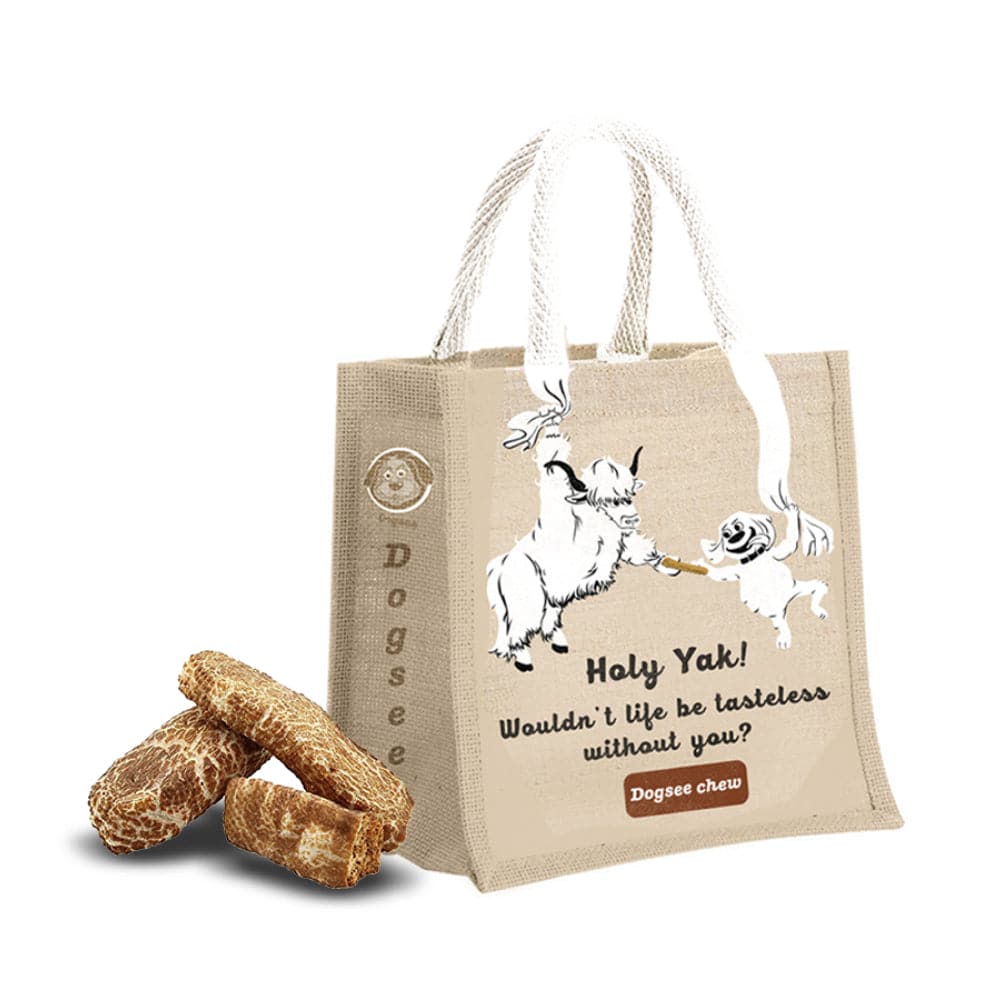 Dogsee Chew 100% Natural Yak Cheese Puffy Bar Dog Treats — back view