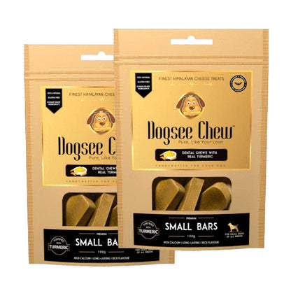 Dogsee Chew Turmeric Chew Bars Mini Breed Dog Treats — detail shot