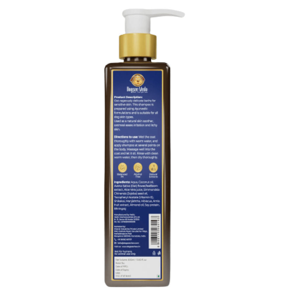 Dogsee Veda Hypoallergenic Oatmeal Shampoo for Dogs — back view
