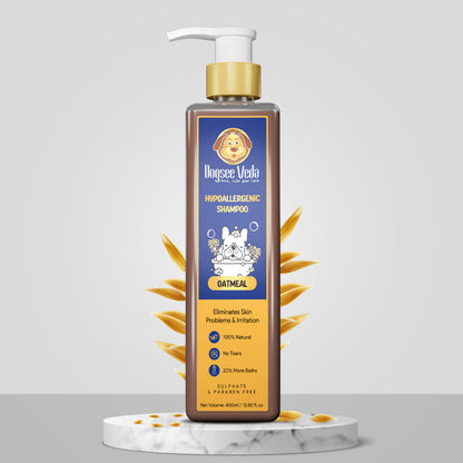 Dogsee Veda Hypoallergenic Oatmeal Shampoo for Dogs — detail shot