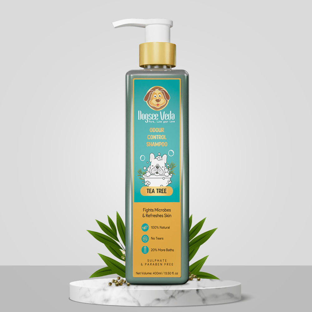 Dogsee Veda Odour Control Tea Tree Shampoo for Dogs — detail shot