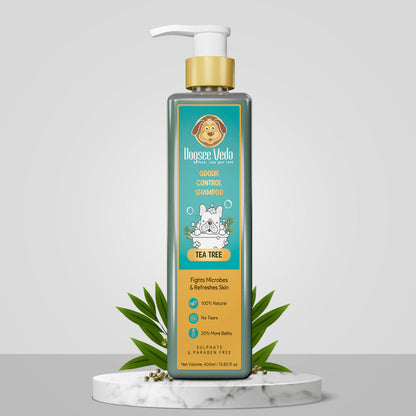 Dogsee Veda Odour Control Tea Tree Shampoo for Dogs — detail shot