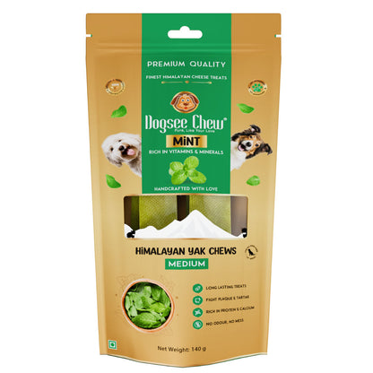 dogsee-chew-mint-flavour-medium-bars-dog-treats 140g