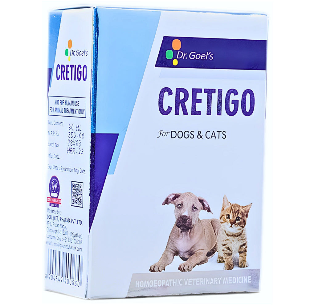 Dr Goel's Cretigo for Dogs and Cats — side view