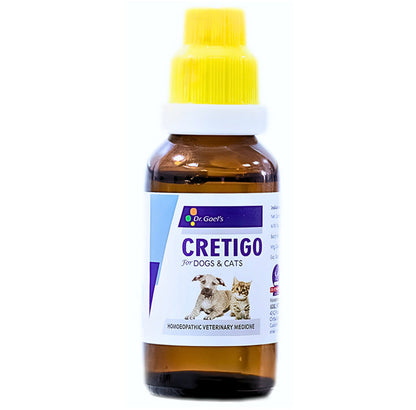 Dr Goel's Cretigo for Dogs and Cats — back view